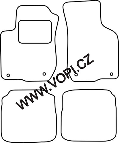 Autokoberce Audi A3 1997 - 2003 Colorfit Fun (205)